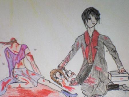 un ptit dessin de moi un pe gore